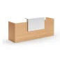 Comptoir de réception Alfiea en bois contemporain