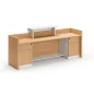 Comptoir de réception Alfiea en bois contemporain