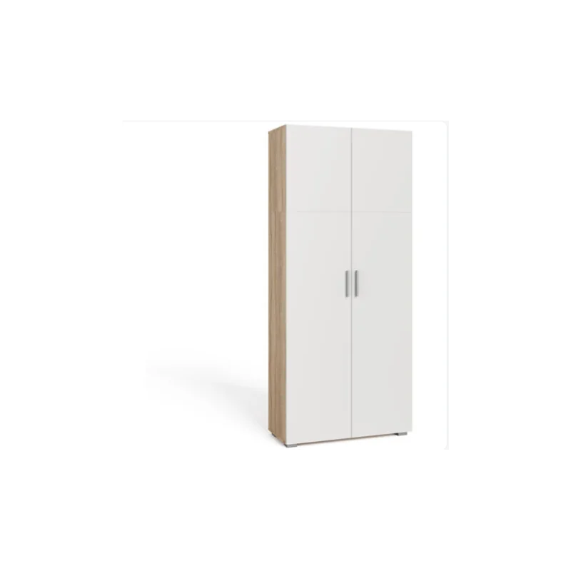Armoire de Couloir Blanc chêne Sonoma L*H*P : 80/185/50 cm