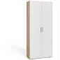 Armoire de Couloir Blanc chêne Sonoma L*H*P : 80/185/50 cm