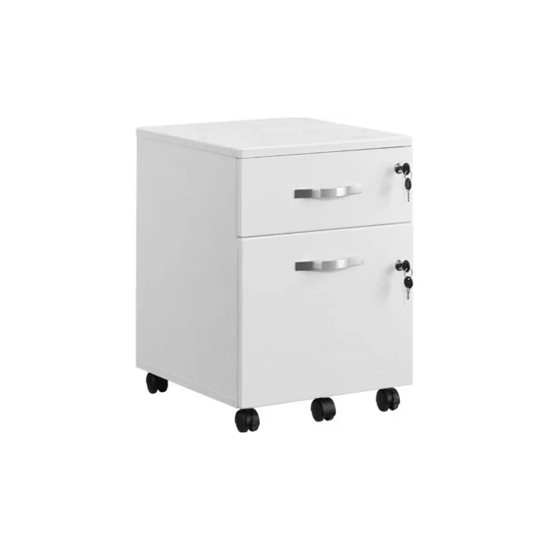 Armoire de bureau SONGMICS Caisson 2 tiroirs blanc