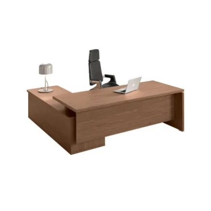 Bureau de Direction design  avec retour Italien piètement extérieur So Luna