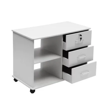 Element de Rangement Vinsetto avec 3 tiroirs et 2  étagères de rangement ouvertes