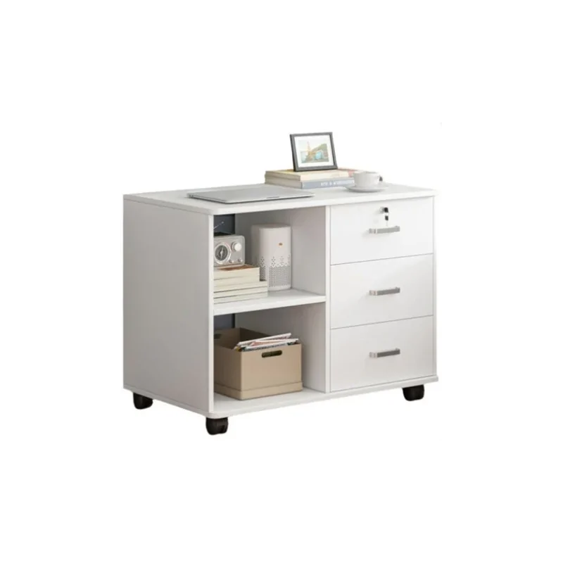 Element de Rangement Vinsetto avec 3 tiroirs et 2  étagères de rangement ouvertes