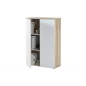 Armoire de rangement SIENA bureau avec 2 portes , L*H*P : 80/120/40cm