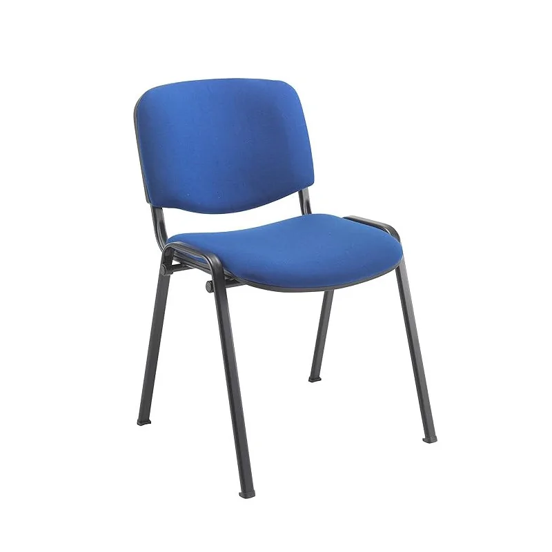 Chaise SMART de réception empilable polyvalente et robuste,  Bleu royal/noir, simple