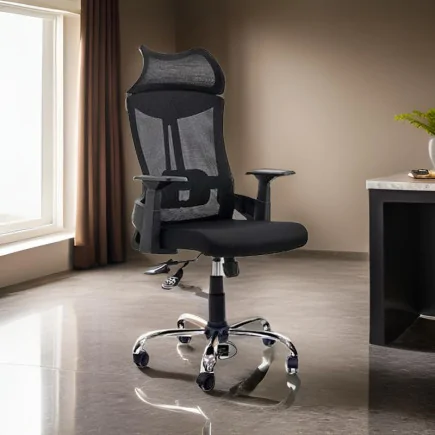 CHAISE DIRECTEUR OLYMPIA BASE CHROME*YARIS