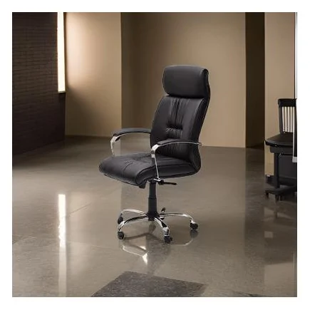 Chaise De Bureau SERENA Base chromé similicuir  réglable en hauteur mousse polyuréthane