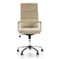 Chaise de Direction Florence HD Exécutive Cuir Haut-Dos Moderne  Réglable Rembourrée Pivotante Beige