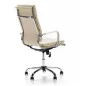 Chaise de Direction Florence HD Exécutive Cuir Haut-Dos Moderne  Réglable Rembourrée Pivotante Beige