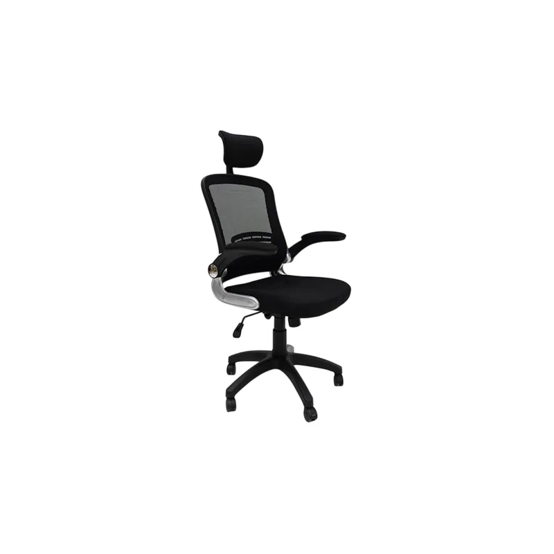 CHAISE DIRECTEUR FOCUS BASE NOIR avec accoudoirs à Base Métallique