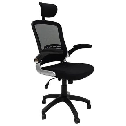 CHAISE DIRECTEUR OPERA BASE NOIR avec accoudoirs à Base Noir