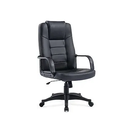 Chaise de bureau BRISTOL Noir avec ACCOUDOIRS base noir