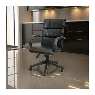 Chaise directeur Majesté HD Base noir Similicuir, *Sedan