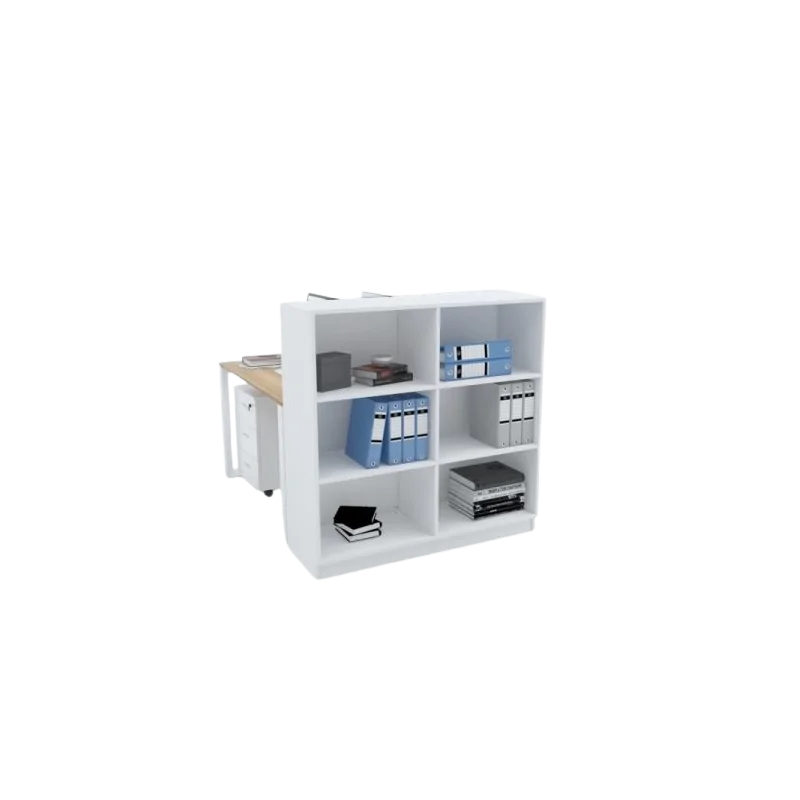 Meuble de travail latéral étagères ouvertes 120L*35P*110H