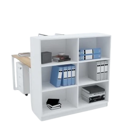 Meuble de travail latéral étagères ouvertes 120L*35P*110H