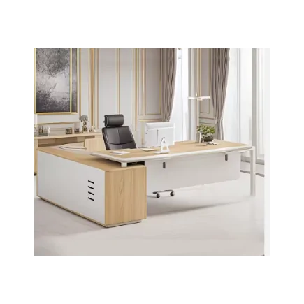 bureau Palermo chêne et blanc