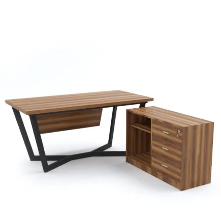 Bureau de direction avec armoire latérale