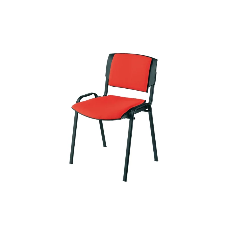 Chaise sigma base noir couleur rouge