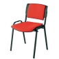 Chaise sigma base noir couleur rouge