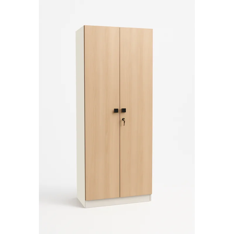 Armoire de rangement chêne sonoma et Blanc Bois MDF