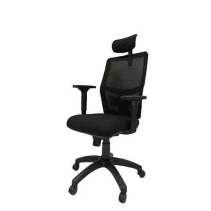 Chaise de bureau SÉOUL, Design séduisant, Grande Assise Rembourrée, Noir