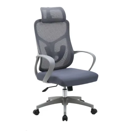 Chaise Directeur Alba Avec Accoudoirs  gris